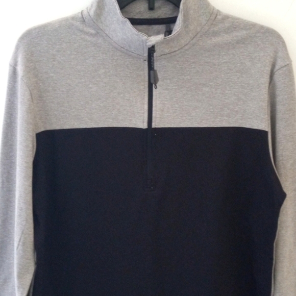MOTION ATHLEISURE GRAY BLACK QUARTER ZIP LONG SLEEVE PULLOVER SIZE SMALL NWT - Picture 3 of 7